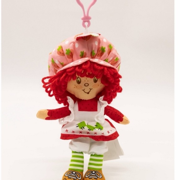 Strawberry Shortcake Red-Haired Doll Keychain - Red, Pink, Green - Picture 2 of 2